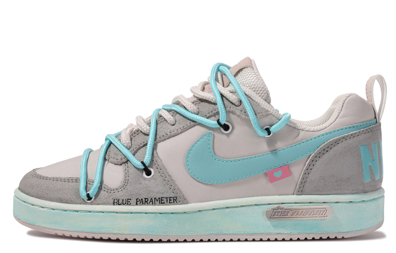 

Кроссовки Nike Court Borough Series Skateboarding Shoes Women's Low-top Blue/gray, голубой, Синий, Кроссовки Nike Court Borough Series Skateboarding Shoes Women's Low-top Blue/gray, голубой