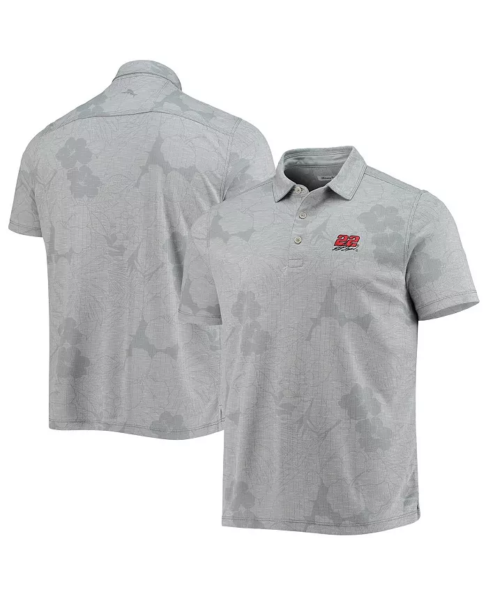 

Мужская серая поло Miramar Blooms с принтом Joey Logano Tommy Bahama