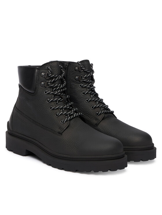 Туфли на шнуровке Tjm Lace Up Boot Leather EM0EM01629 Tommy Jeans, черный — фото 2
