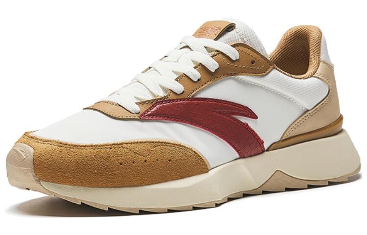 Кроссовки ANTA Casual Shoes Men Low-Top White Brown/Red — фото 2