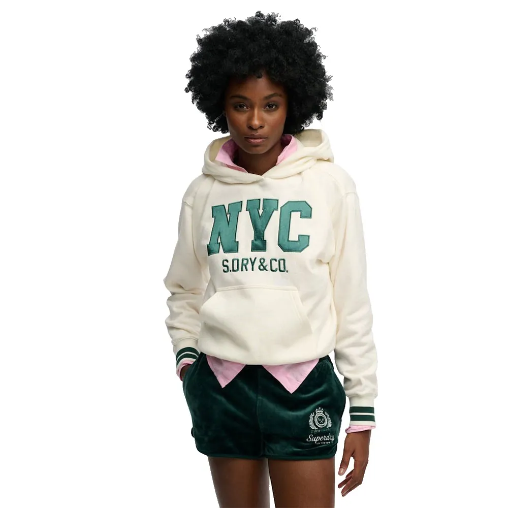 

Толстовка Superdry Country Club Varsity, бежевый