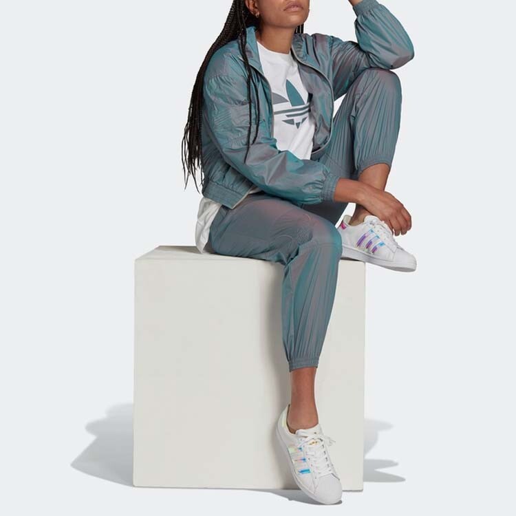 Женское укороченное пальто Adidas Originals, цвет Multicolor — фото 2