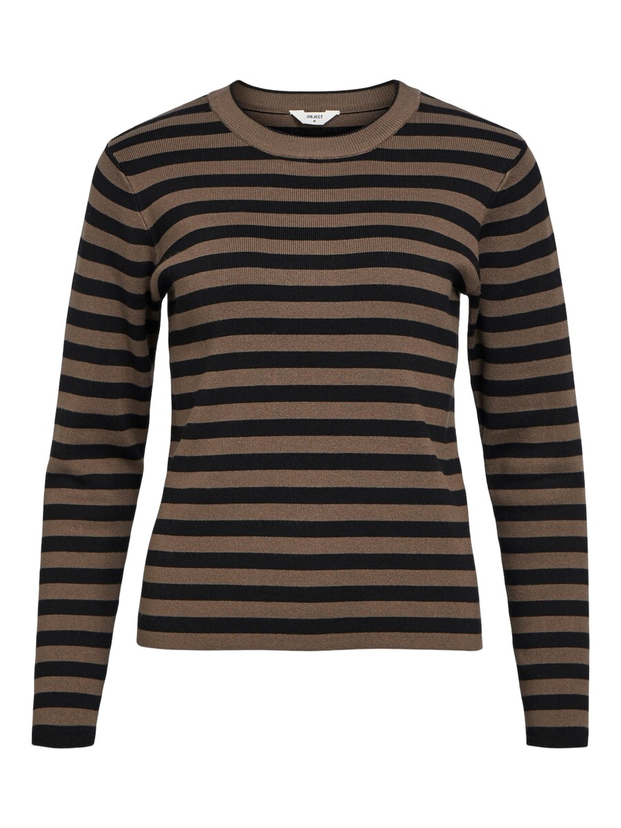 

Тонкий вязаный свитер OBJECT Sweater OBJEster, коричневый