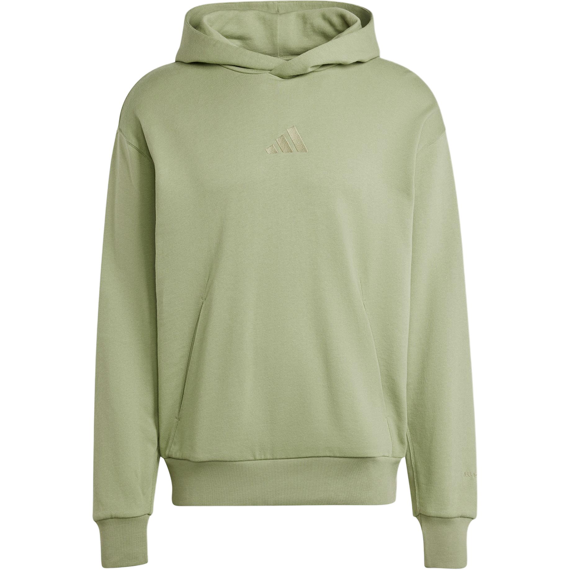 Французский махровый худи Adidas All Szn, палаточный зеленый — фото 2