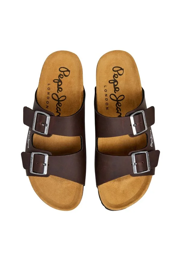 Двойные канзасские мулы Pepe Jeans, Brown — фото 2