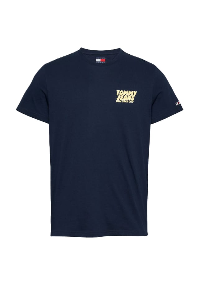 

Хлопковая футболка Tommy Jeans, цвет c1g dark night na