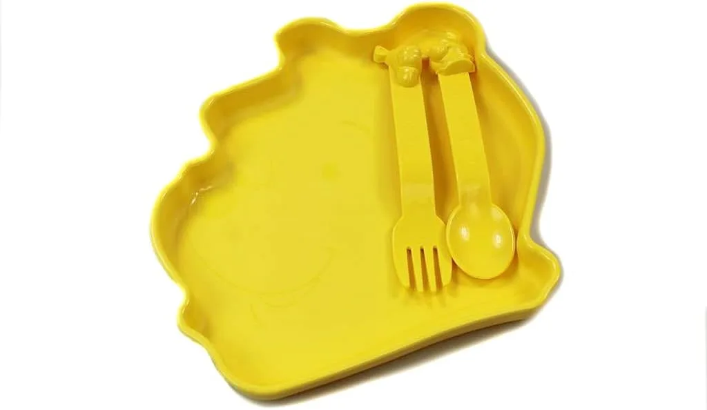 Детская тарелка и столовые приборы Tupperware Disney Winnie the Pooh желтые