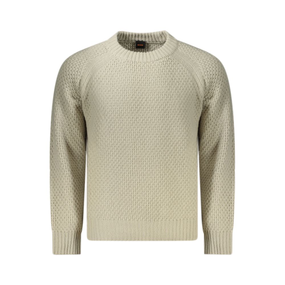 

Бежевый шерстяной свитер Hugo Boss, Beige