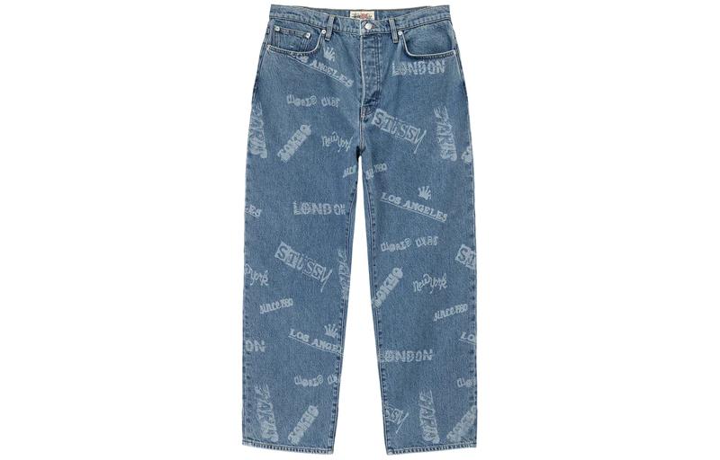 

Джинсы Big Ol' Denim Stussy, черный/серый