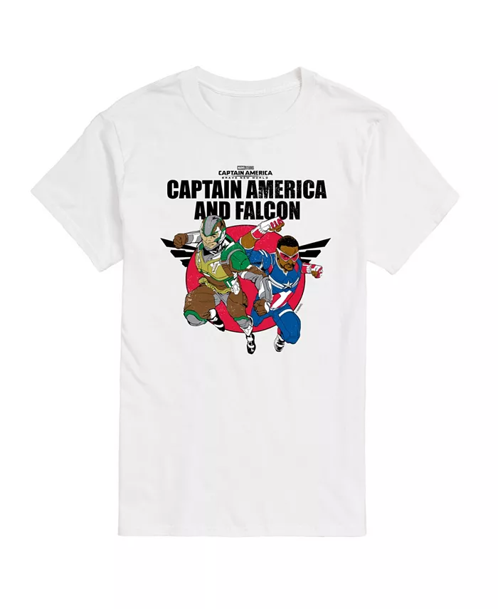 

Мужская футболка с коротким рукавом Captain America Brave New World Falcon AIRWAVES, белый