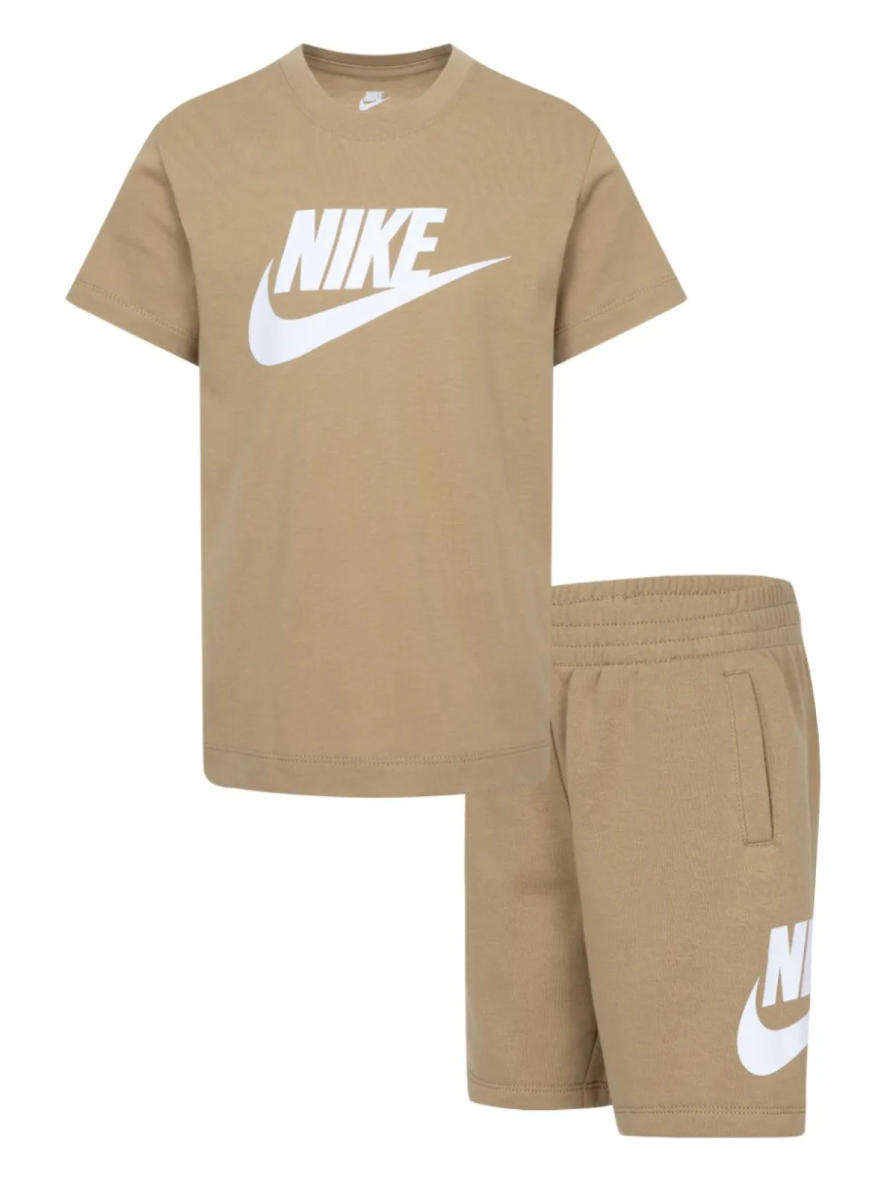 

Детские шорты с логотипом Nike (комплект из двух штук) Nike Kids, коричневый