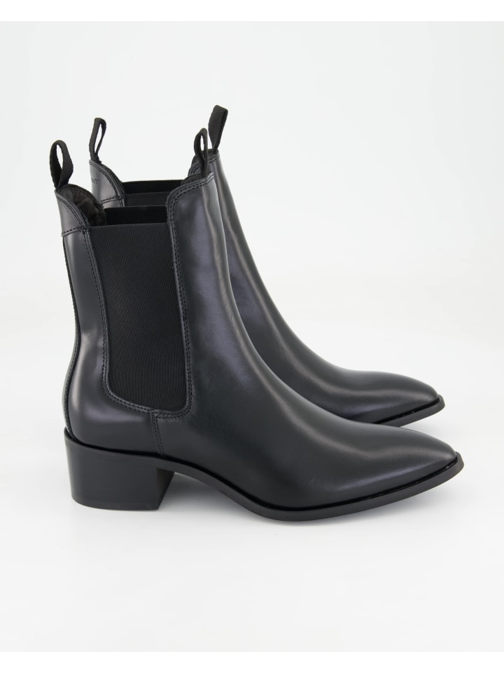 Женские ботинки челси Gant из гладкой кожи на каблуке, черный — фото 2