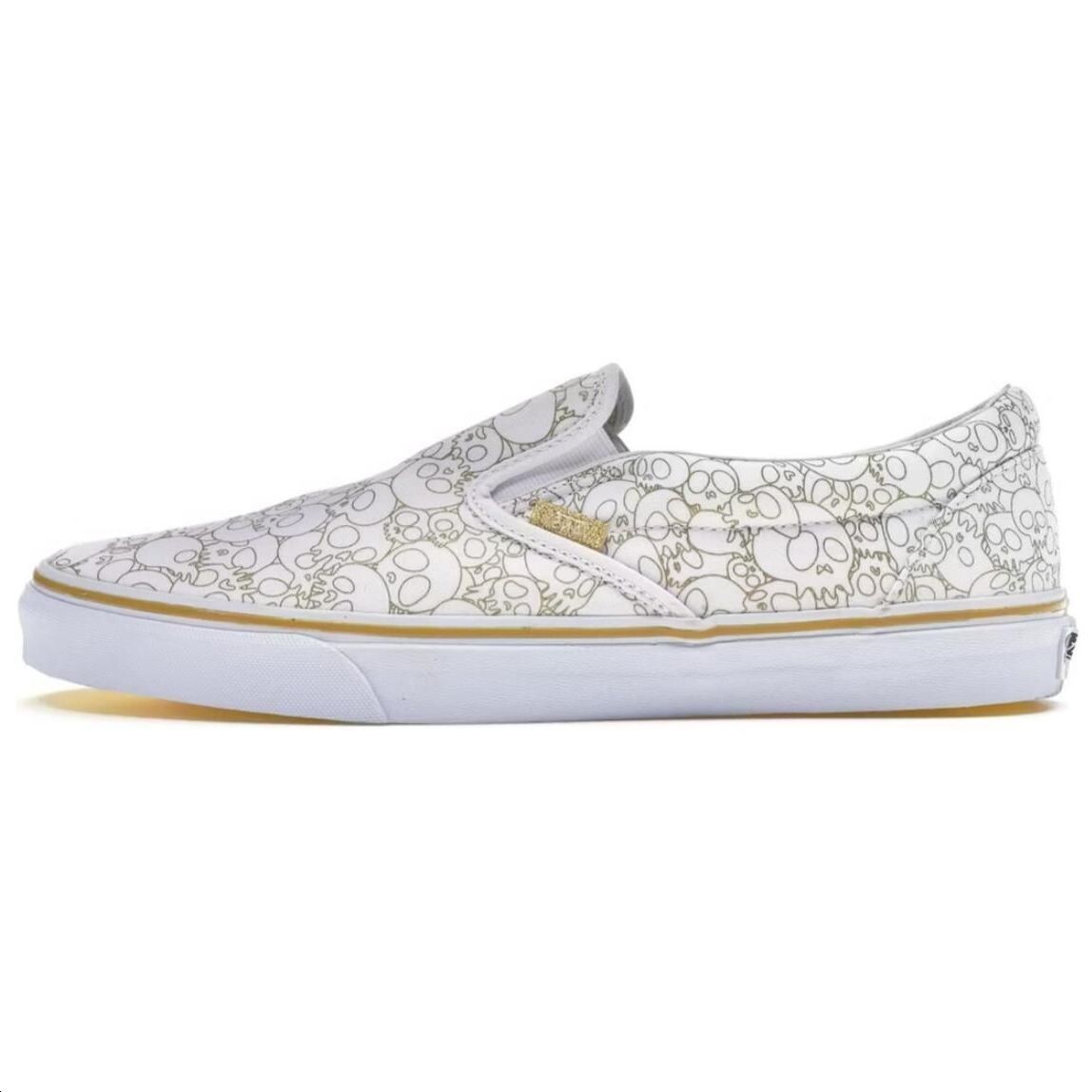 

Кроссовки Vans Takashi Murakami X Slip-On LX 'Gold Skull', белый