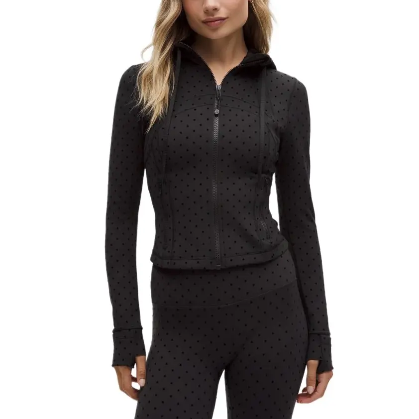 

Женская куртка Define Lululemon, polka flock черный