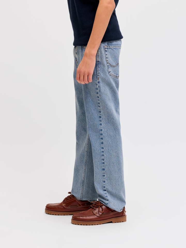 JACK & JONES Junior Джинсы прямого кроя JJICLARK синего цвета — фото 2