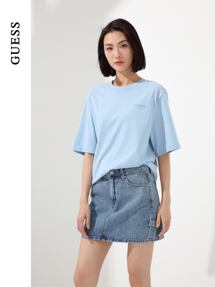 

Футболка Guess с короткими рукавами, синий