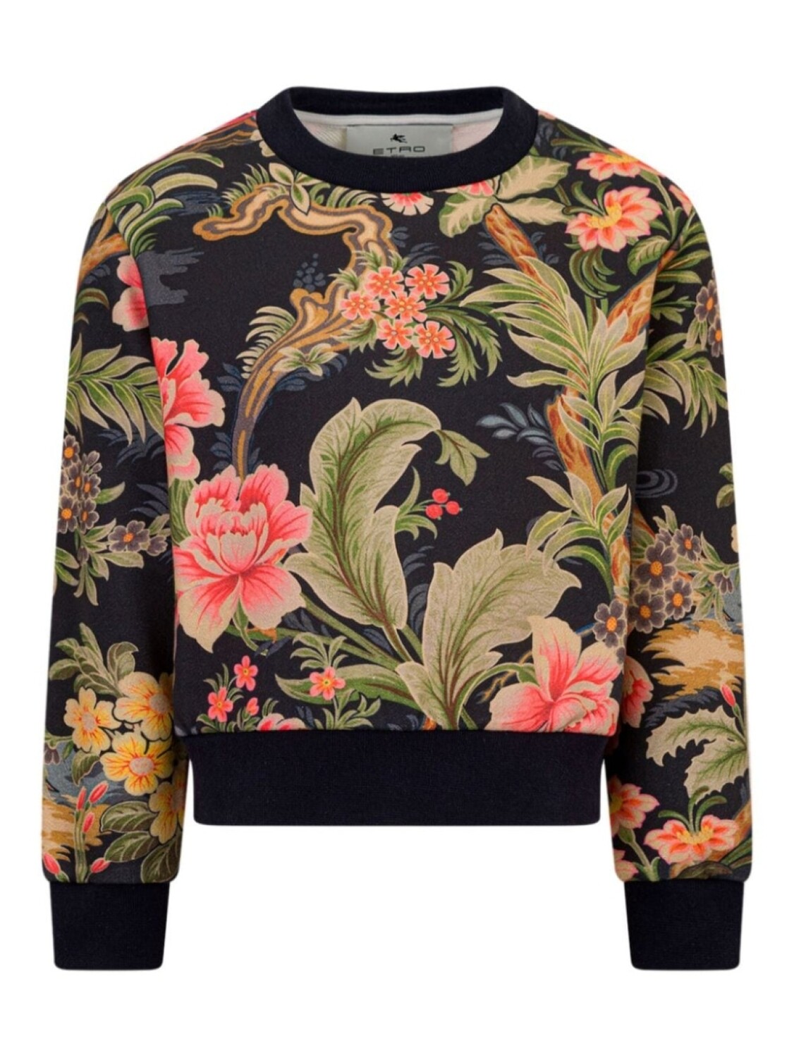 

ETRO KIDS толстовка с цветочным принтом, черный