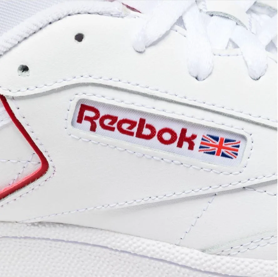 

Женские веганские кроссовки Reebok Club C 85, белый/красный