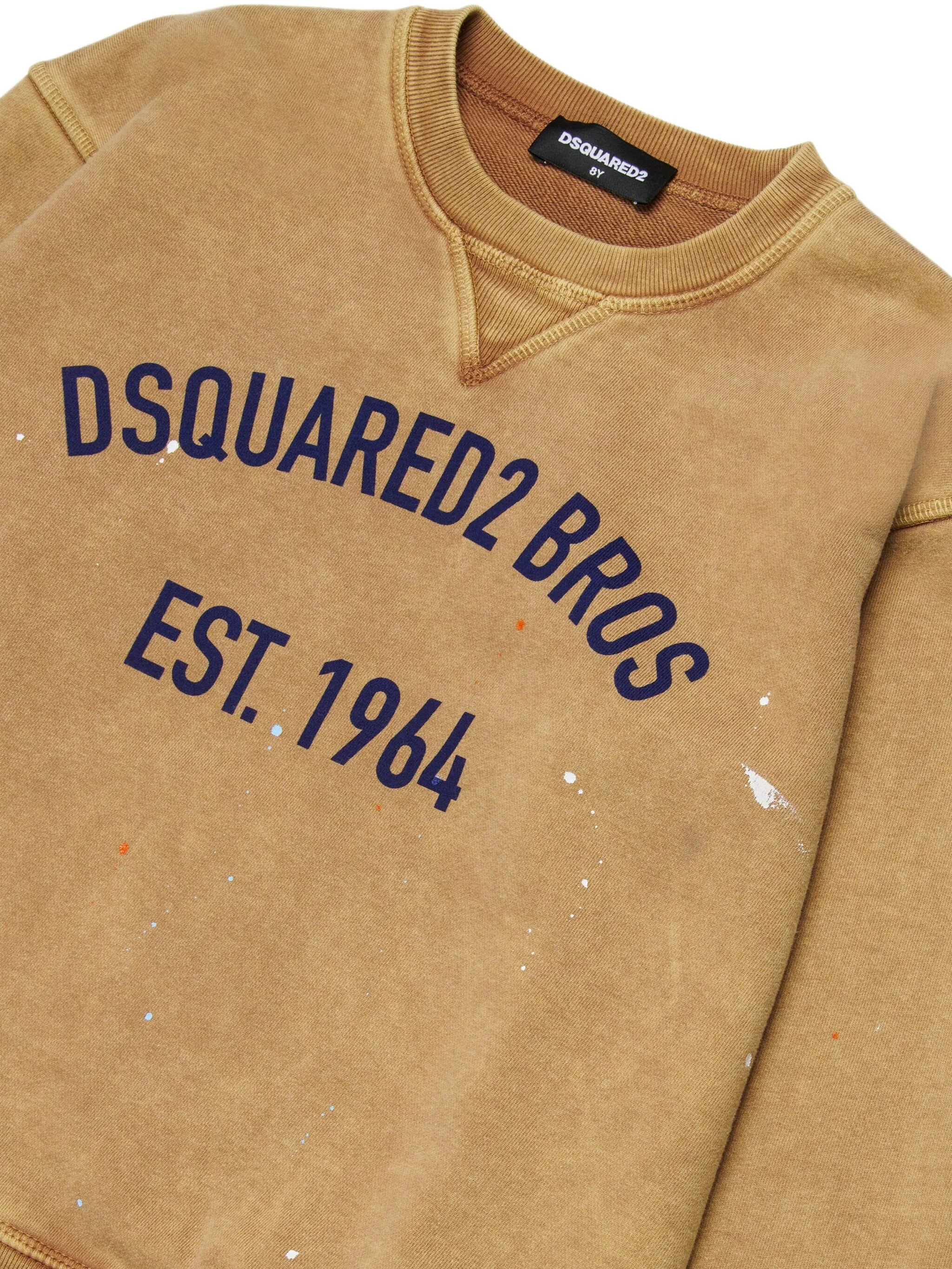 Свитер с длинными рукавами Dsquared2 Kids, коричневый — фото 4
