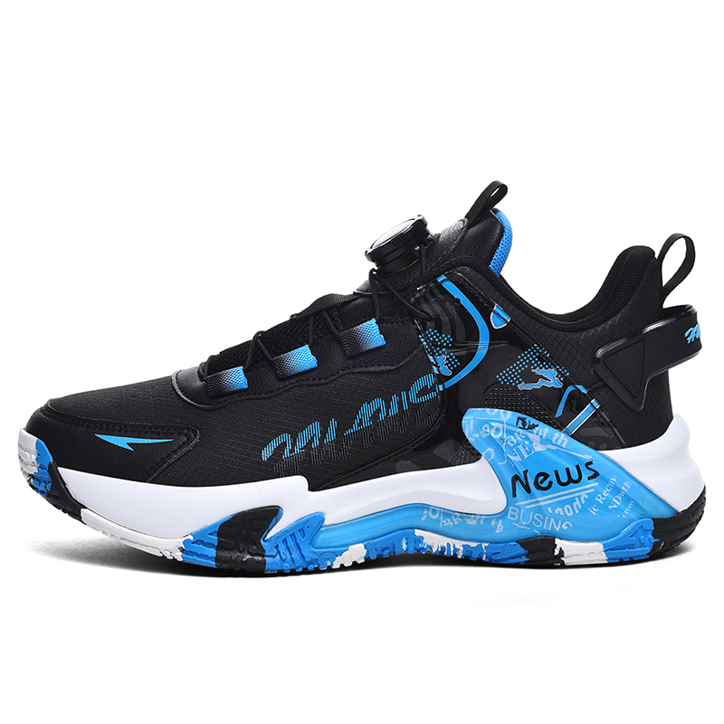 

MUSNODO Асимметричные кроссовки для бега Cushioning Coverage Rebound Low Top Unisex черно-белые с черным и небесно-голубым, цвет Black Sky Blue