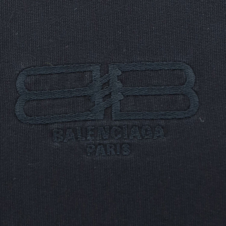 Толстовка Balenciaga Logo-embroidered, черный — фото 4