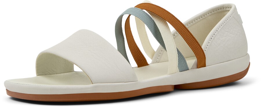 Сандалии с ремешками CAMPER Right Nina Twins, natural white