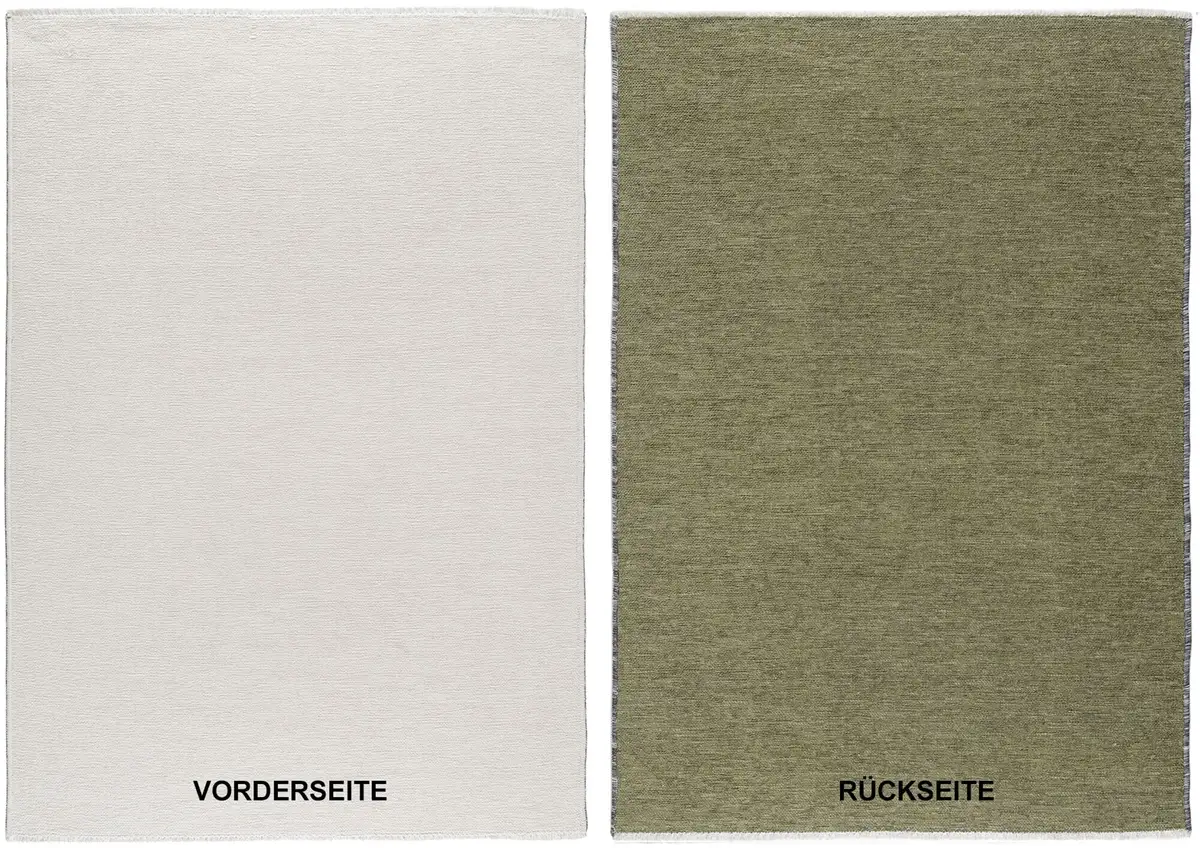 

OCI THE CARPET BRAND "JOKER OF COLORS" ковер, прямоугольный, двусторонний ковер, мягкая плоская поверхность OCI Die Teppichmarke 140х200 см, кремово-зеленый