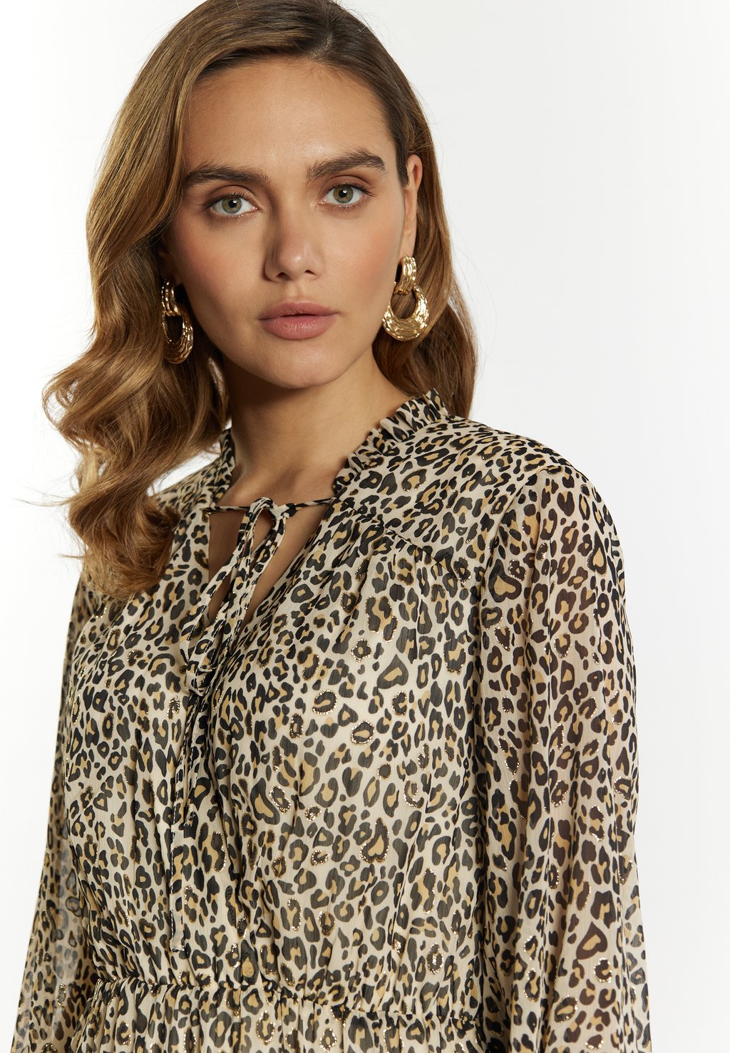 

Повседневное платье MIT LEOPRINT DEDICA faina, бежевый