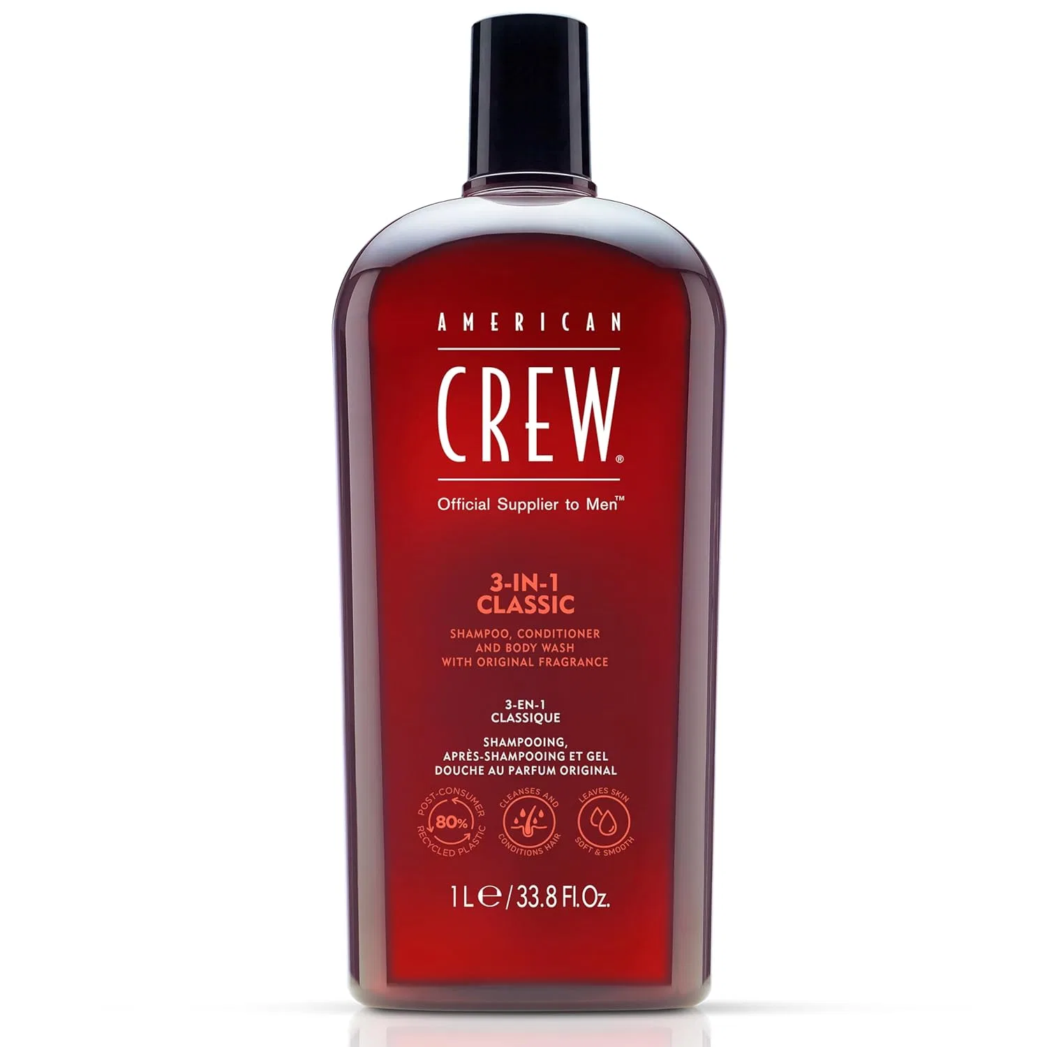 Мужской шампунь, кондиционер и гель для душа 3-в-1 American Crew Classic American Crew