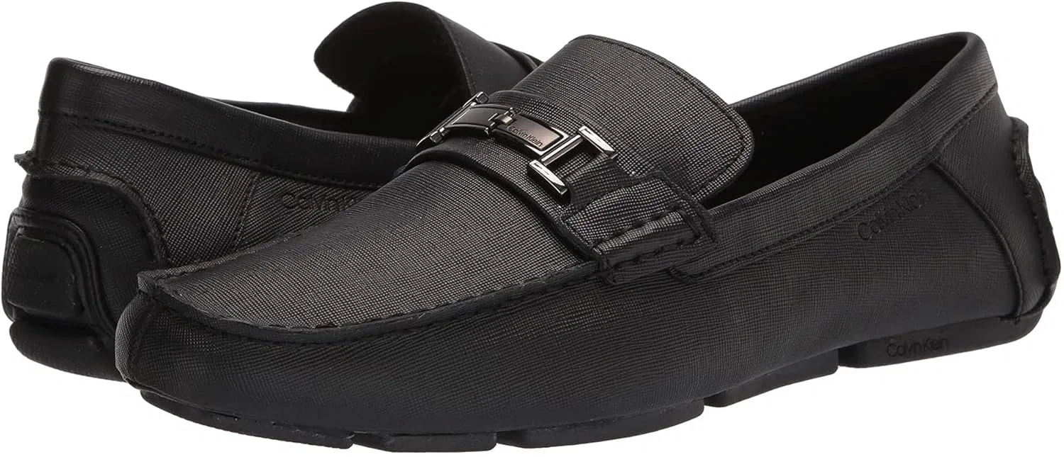 Лоферы Calvin Klein, Black Weave Emboss — фото 3
