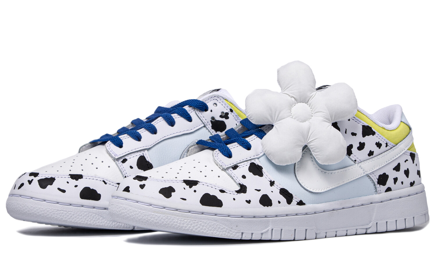 

Кроссовки Nike Dunk Skateboarding Shoes Men Low-top White/black/yellow, белый