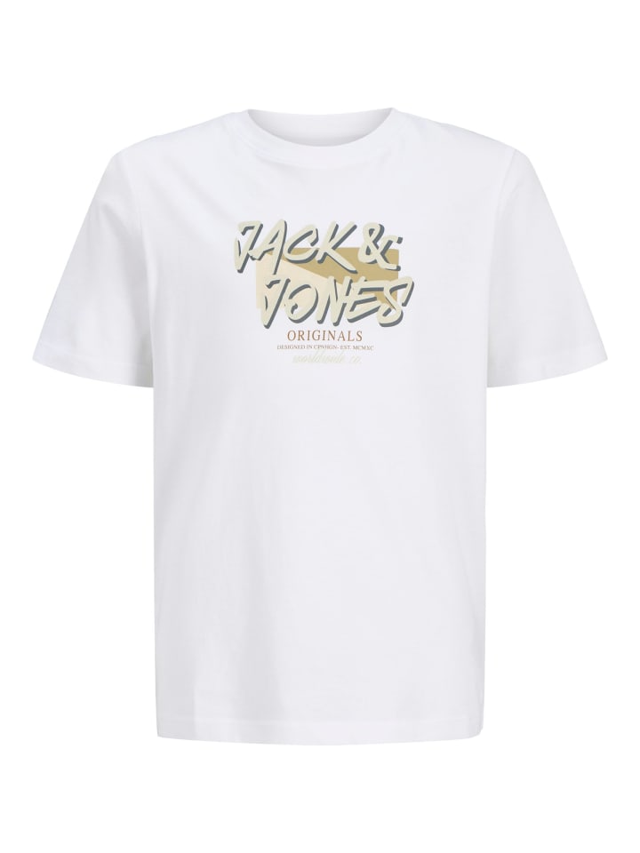 

Футболка JACK & JONES Junior, ярко-белый