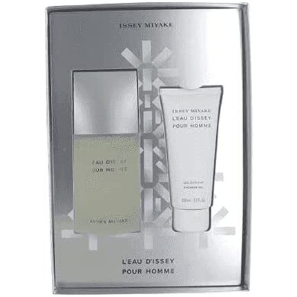 Парфюмерный набор для мужчин Issey Miyake For Men 2 Piece Gift Set Eau De Toilette 75ml + 100ml Shower Gel — фото 2