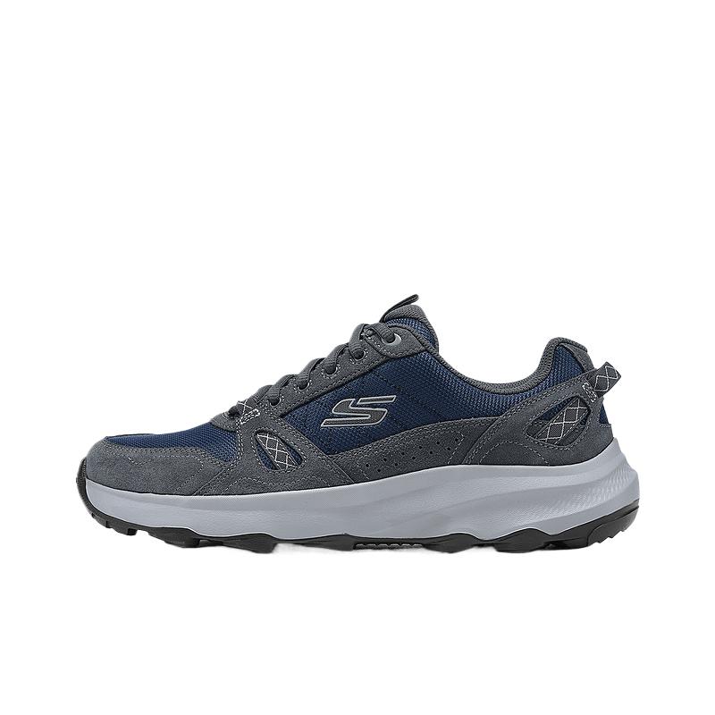 

Мужские низкие кроссовки для активного отдыха, цвет морской волны Skechers, Marine Blue/Gray