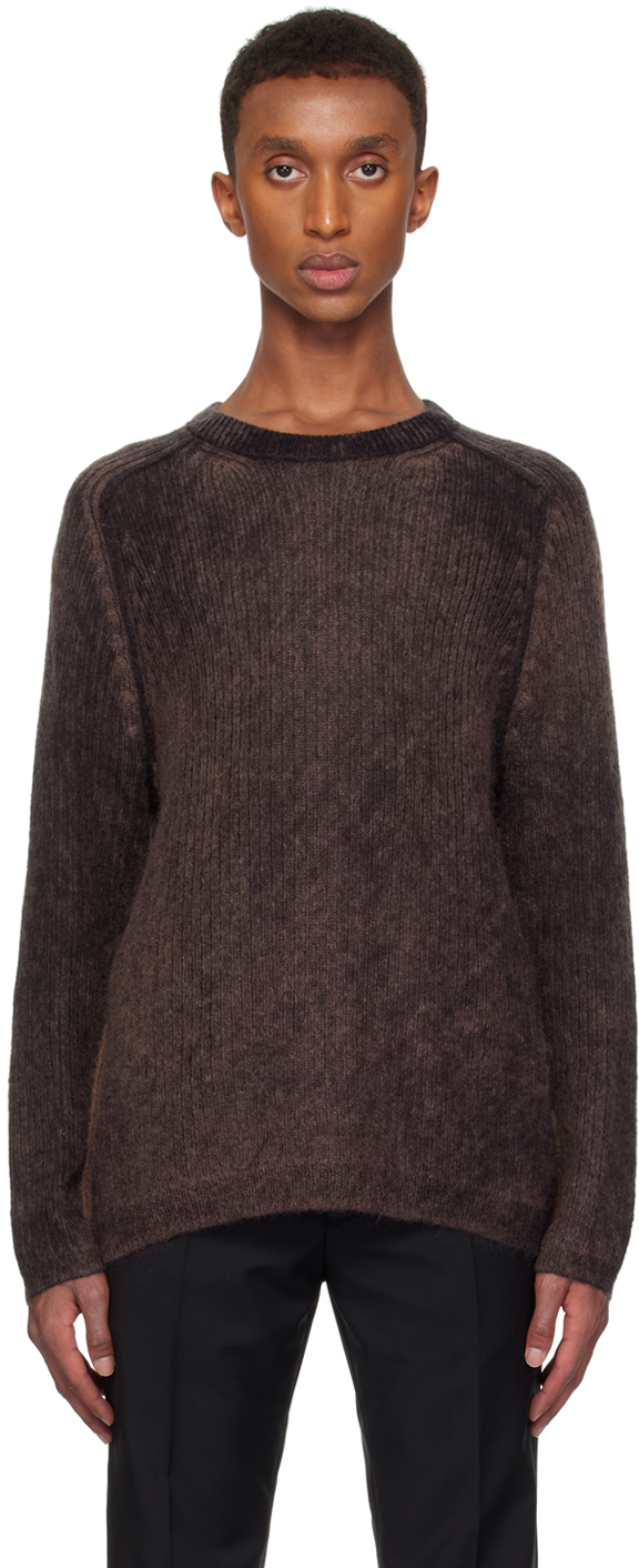 

Шерстяной и мохеровый свитер с эффектом кислотной стирки Paul Smith