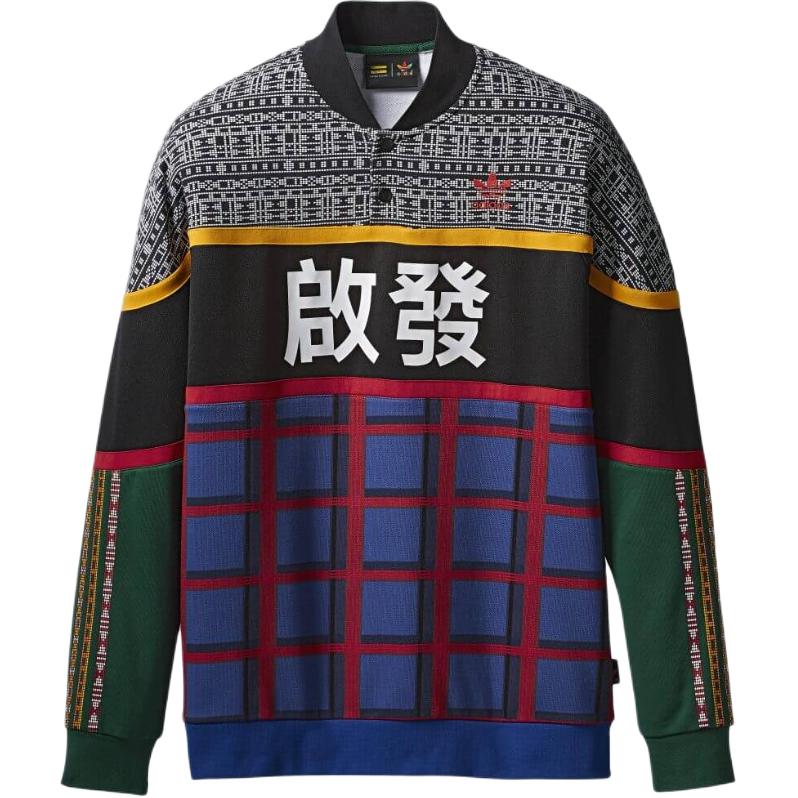 

Толстовка Trefoil Crew Adidas Originals, черный/синий/красный