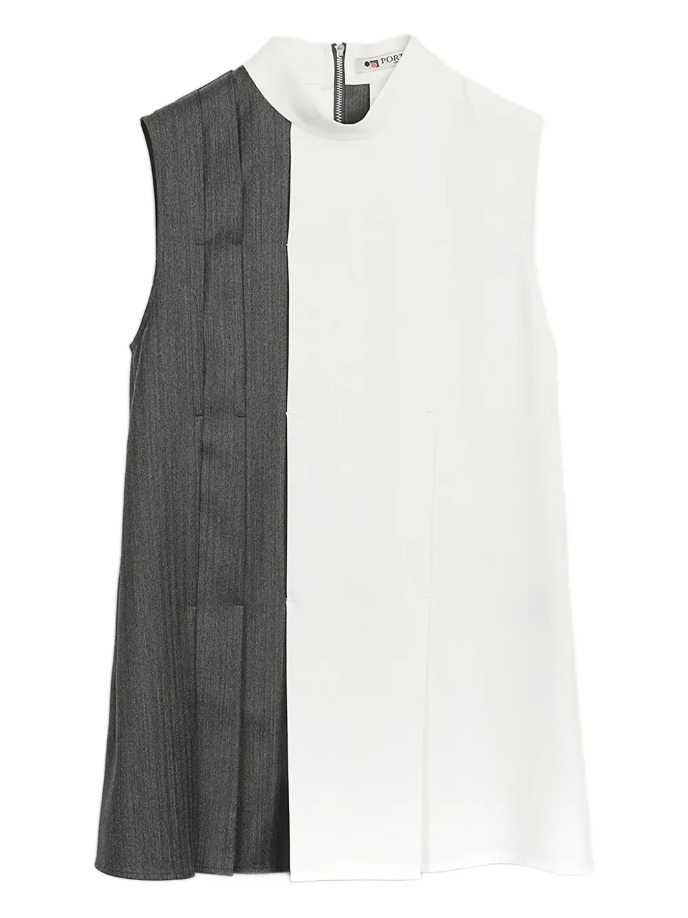 

Блузка асимметричного кроя со вставками Ports 1961, белый