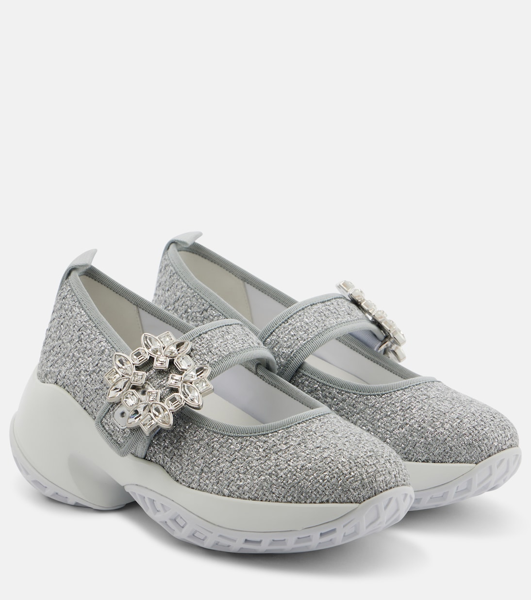 Кроссовки Viv Run Roger Vivier, Argento