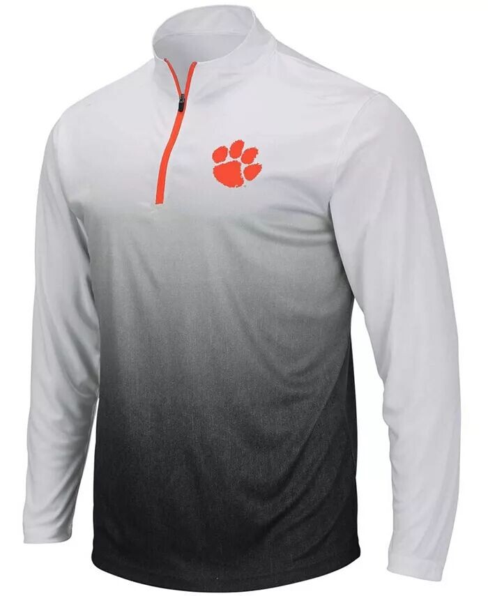 

Мужская серая куртка с молнией до четверти и логотипом Clemson Tigers Magic Team Colosseum