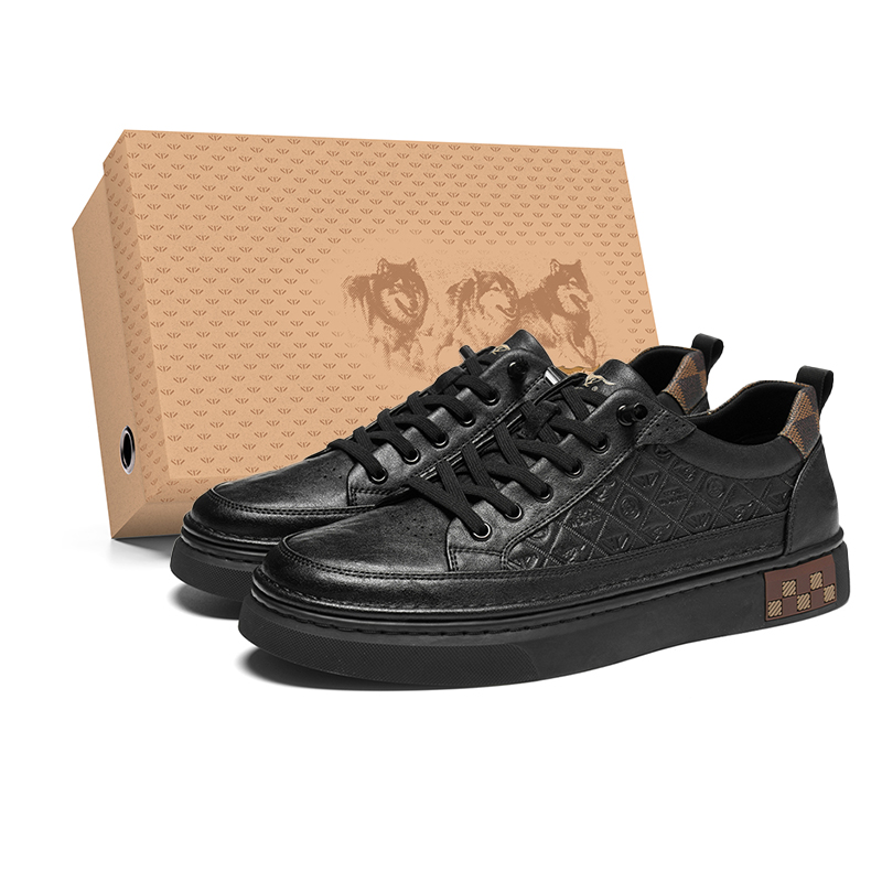 

Низкие кроссовки для скейтбординга мужские SEPTWOLVES, цвет хаки (стандартный размер кожаной обуви)