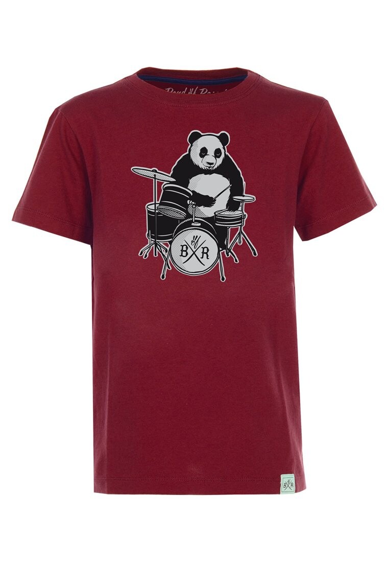 

Футболка с принтом PANDA Band of Rascals, красный