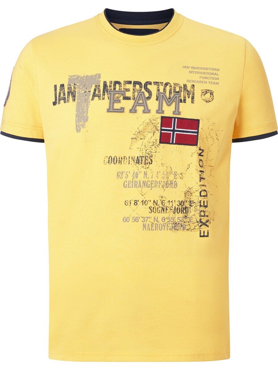

Классическая футболка Jan Vanderstorm Shirt Sölve, желтый