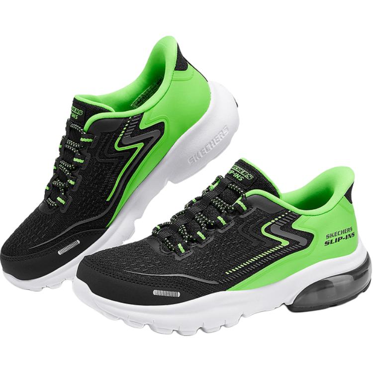 Skechers Kids Мальчиковские устойчивые к истиранию низкие детские повседневные кроссовки Black Kids' — фото 4