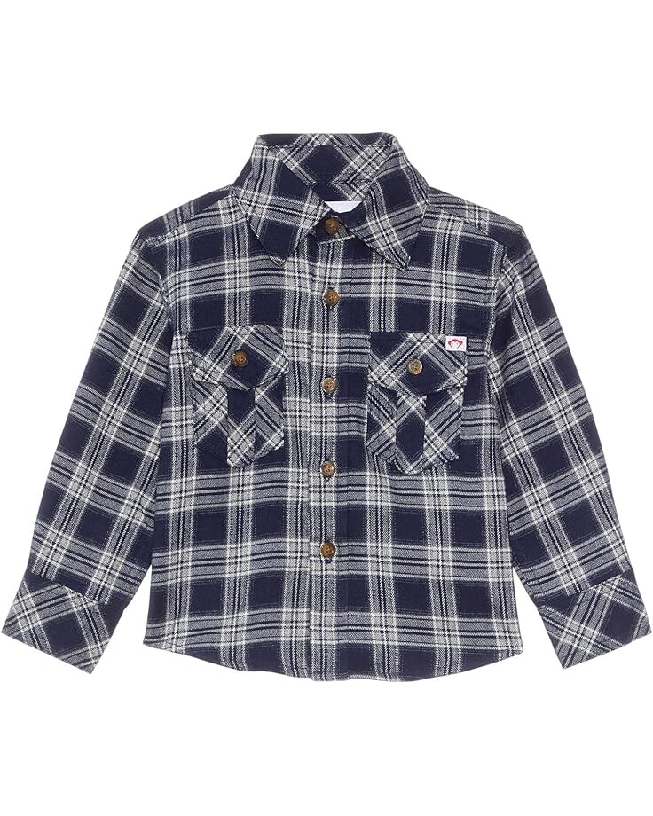 

Рубашка Appaman Kids Flannel Shirt, цвет Navy Plaid