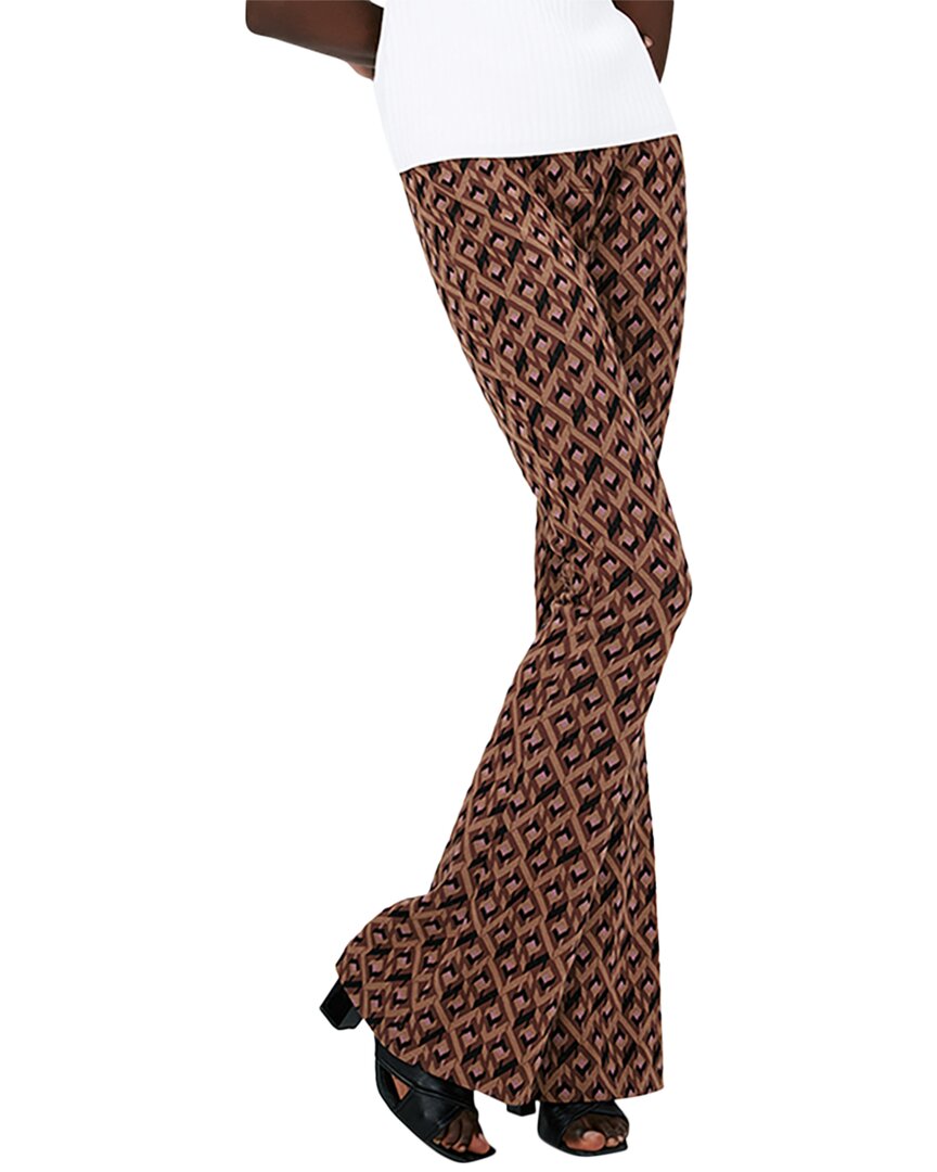 

Брюки Diane von Furstenberg Greg из смеси шерсти, коричневый