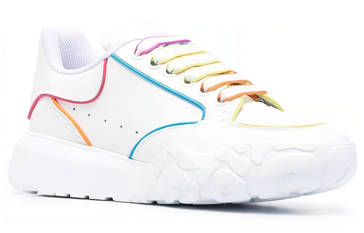 Кроссовки Court Trainer Lifestyle женские с низким верхом белого цвета Alexander Mcqueen — фото 3