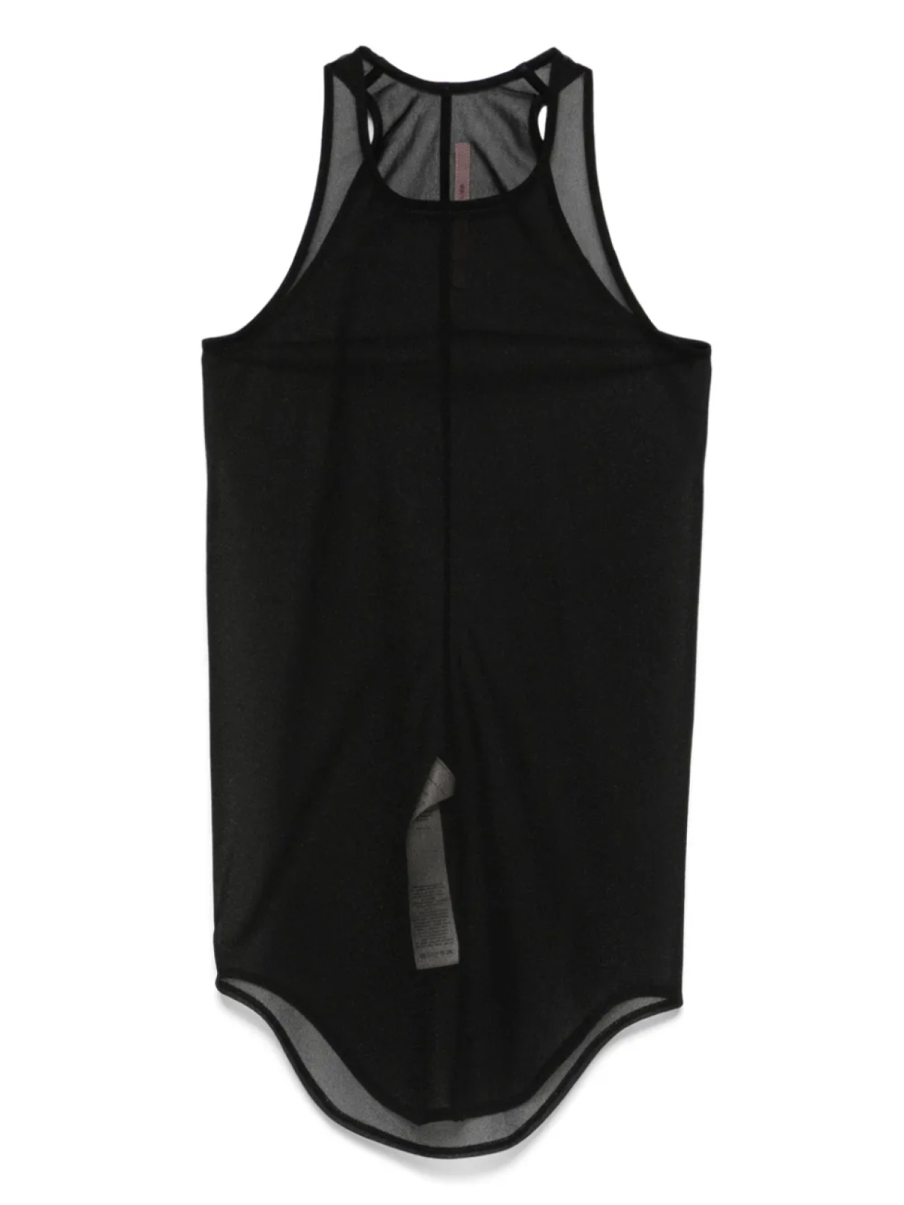 

Прозрачная майка Rick Owens Lilies, черный