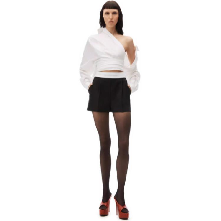 Повседневные шорты женские Alexander Wang, черные — фото 4