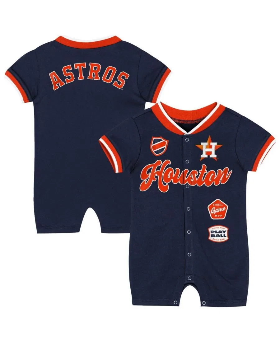 Детский комбинезон темно-синего цвета с символикой команды Houston Astros для мальчиков и девочек Outerstuff