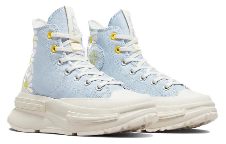 Converse Кроссовки Unisex Run Star Legacy износостойкие высокие матерчатые сине-желтые, цвет Blue Yellow — фото 3